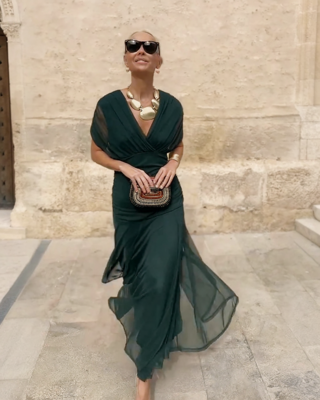 OLIVIA™ | VESTIDO MAXI ELEGANTE ESCOTE EN V