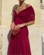 OLIVIA™ | VESTIDO MAXI ELEGANTE ESCOTE EN V