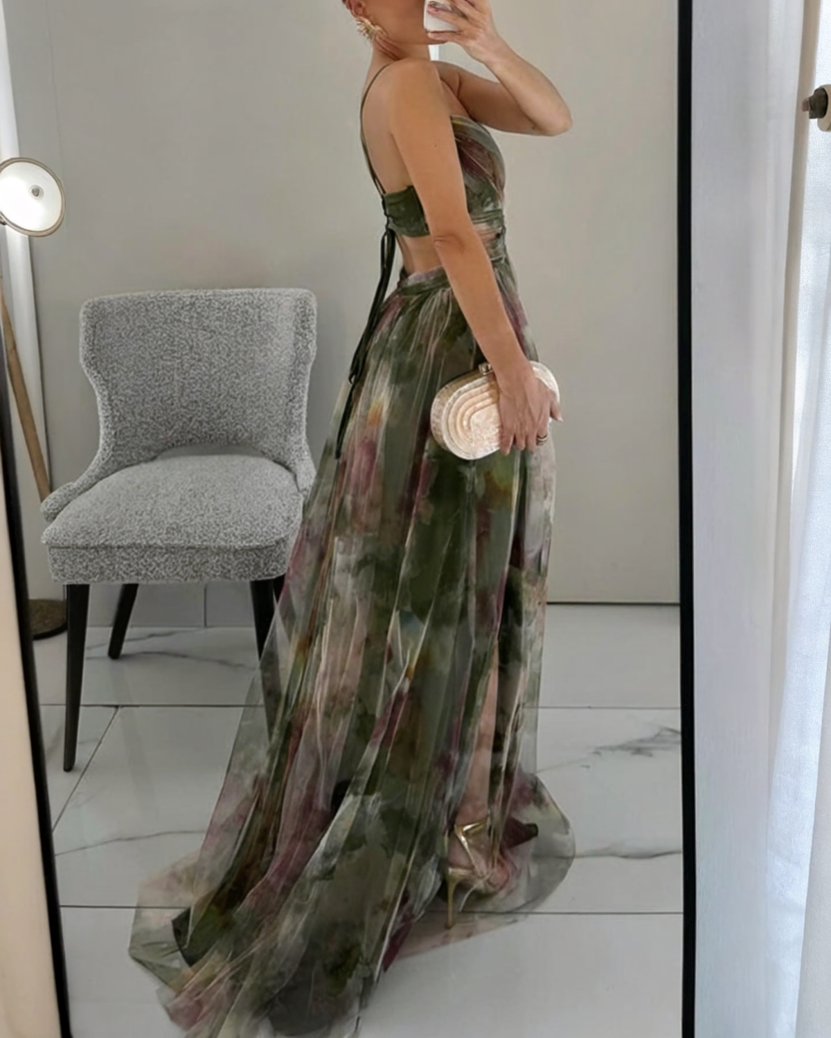AROA™ | VESTIDO MAXI FLORAL ENCANTADOR