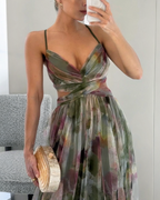 AROA™ | VESTIDO MAXI FLORAL ENCANTADOR