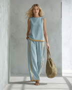 LEILA™ | CONJUNTO ELEGANTE DE ALGODÓN Y LINO