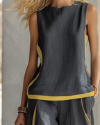 LEILA™ | CONJUNTO ELEGANTE DE ALGODÓN Y LINO
