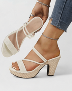 JUSTINA™ | SANDALIAS ORTOPÉDICAS ELEGANTES CON TACÓN