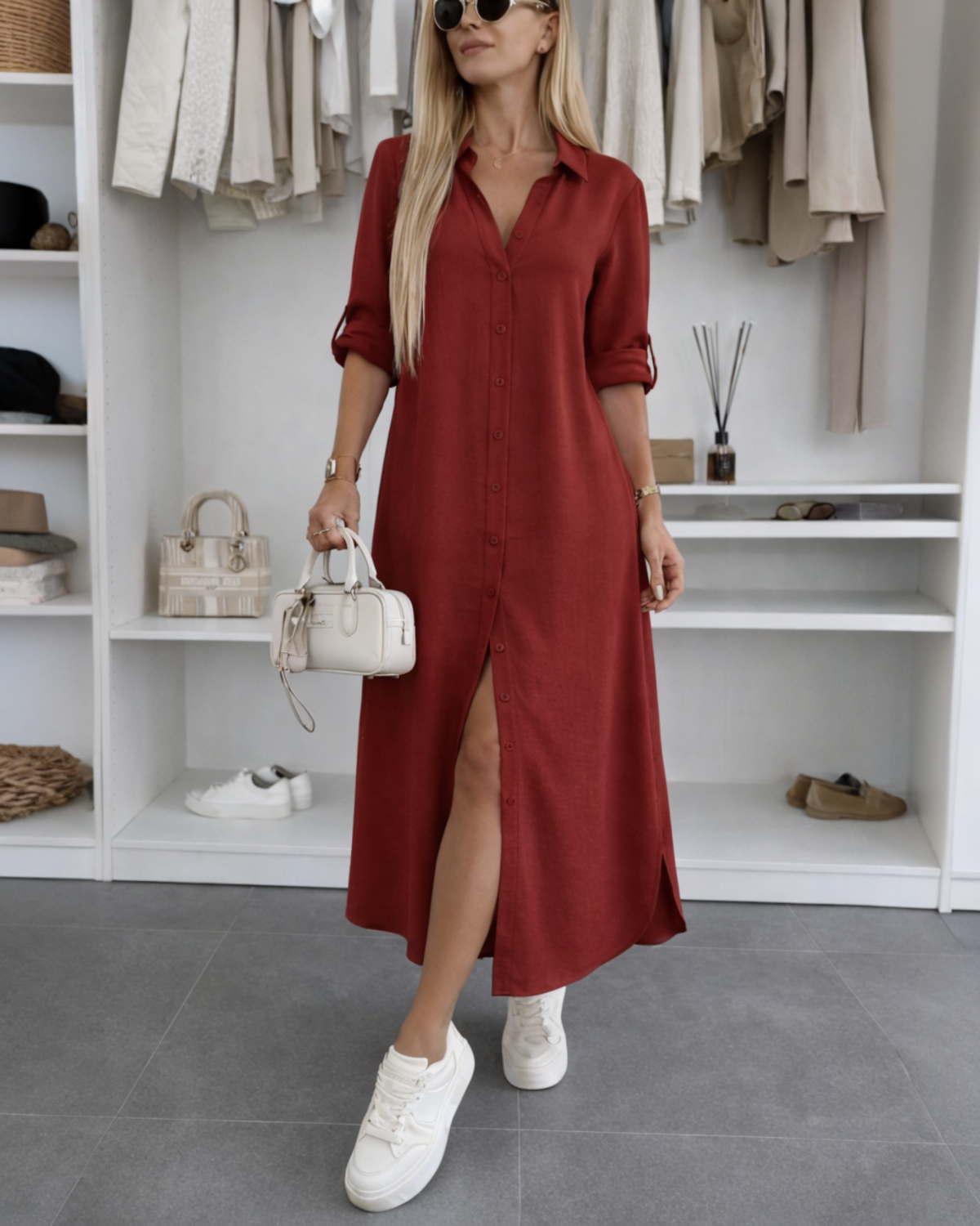 ADELA™ | VESTIDO CAMISERO OVERSIZE