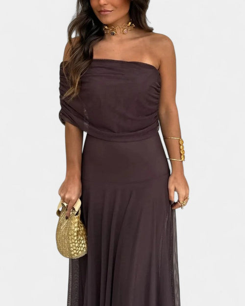 ALICIA™ | VESTIDO MAXI DE UN HOMBRO