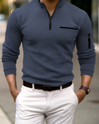 GUSTAVO™ | CAMISA CON CREMALLERA MANGA LARGA