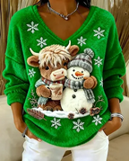 NIEVES™ | BLUSA EXCLUSIVA VACA ESCOCESA