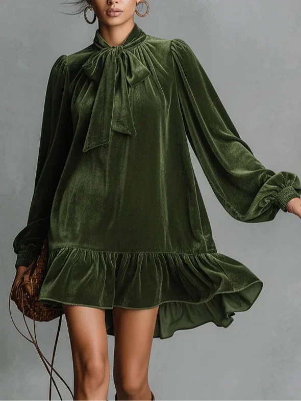 LORENA™ | VESTIDO HOLGADO DE TERCIOPELO