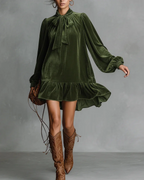 LORENA™ | VESTIDO HOLGADO DE TERCIOPELO