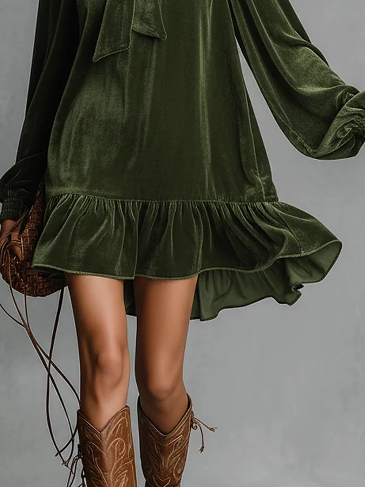 LORENA™ | VESTIDO HOLGADO DE TERCIOPELO
