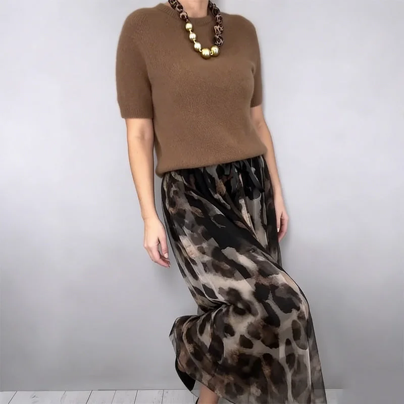 MAELA™ | CONJUNTO DE PUNTO Y FALDA FLUIDA