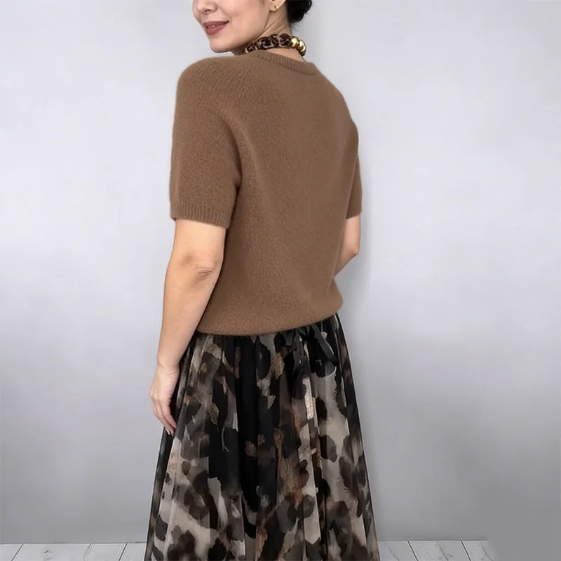 MAELA™ | CONJUNTO DE PUNTO Y FALDA FLUIDA