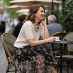 MAELA™ | CONJUNTO DE PUNTO Y FALDA FLUIDA