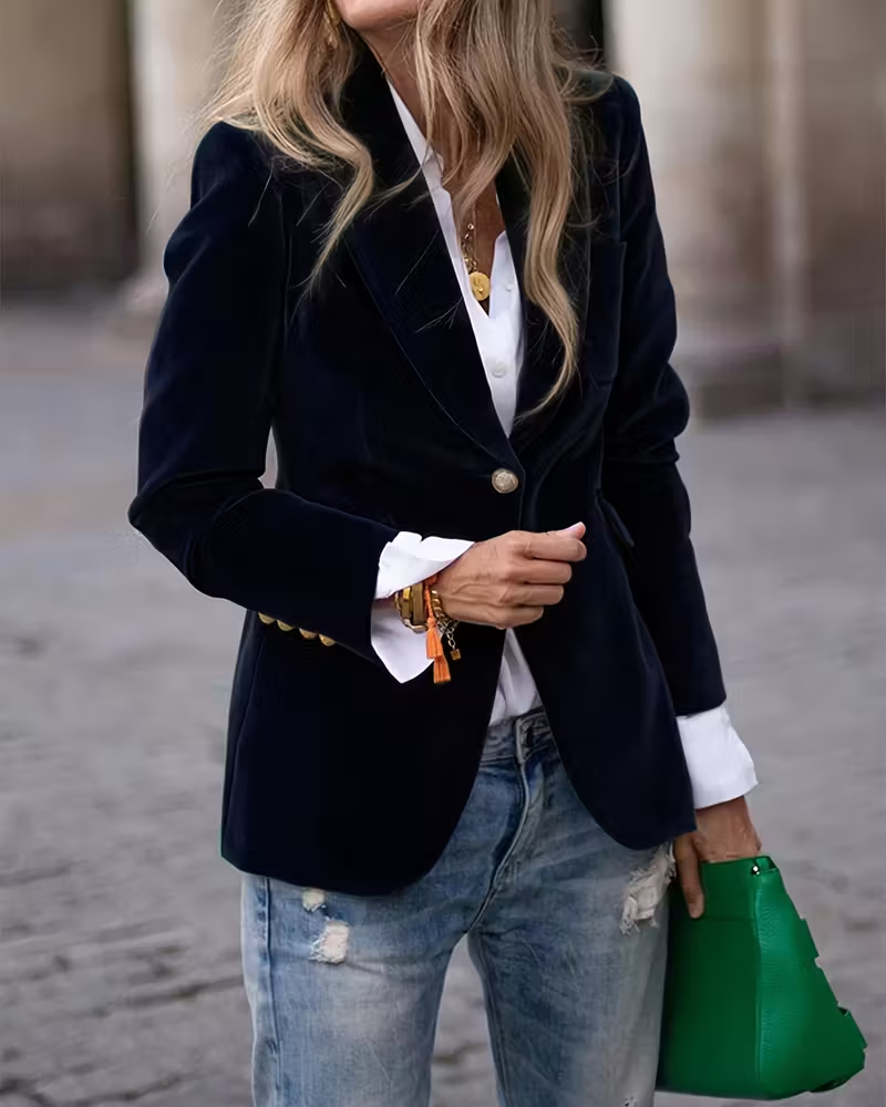 GEMMA™ | BLAZER DE TERCIOPELO ELEGANTE