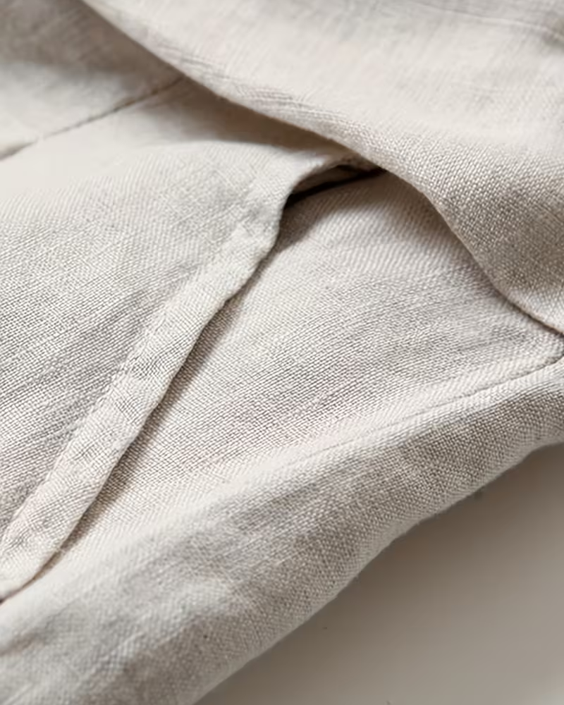 ARIADNA™ | PANTALONES DE LINO PIERNA ANCHA