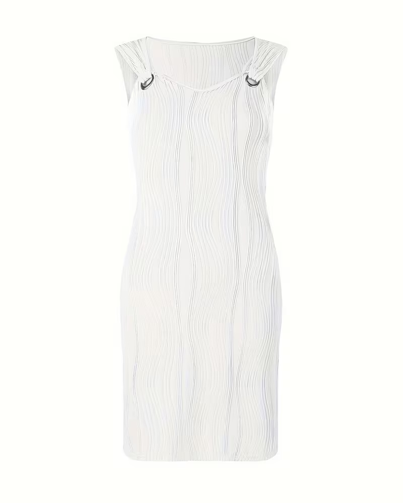 SARITA™ | VESTIDO MINI SIN MANGAS CON CUELLO EN V