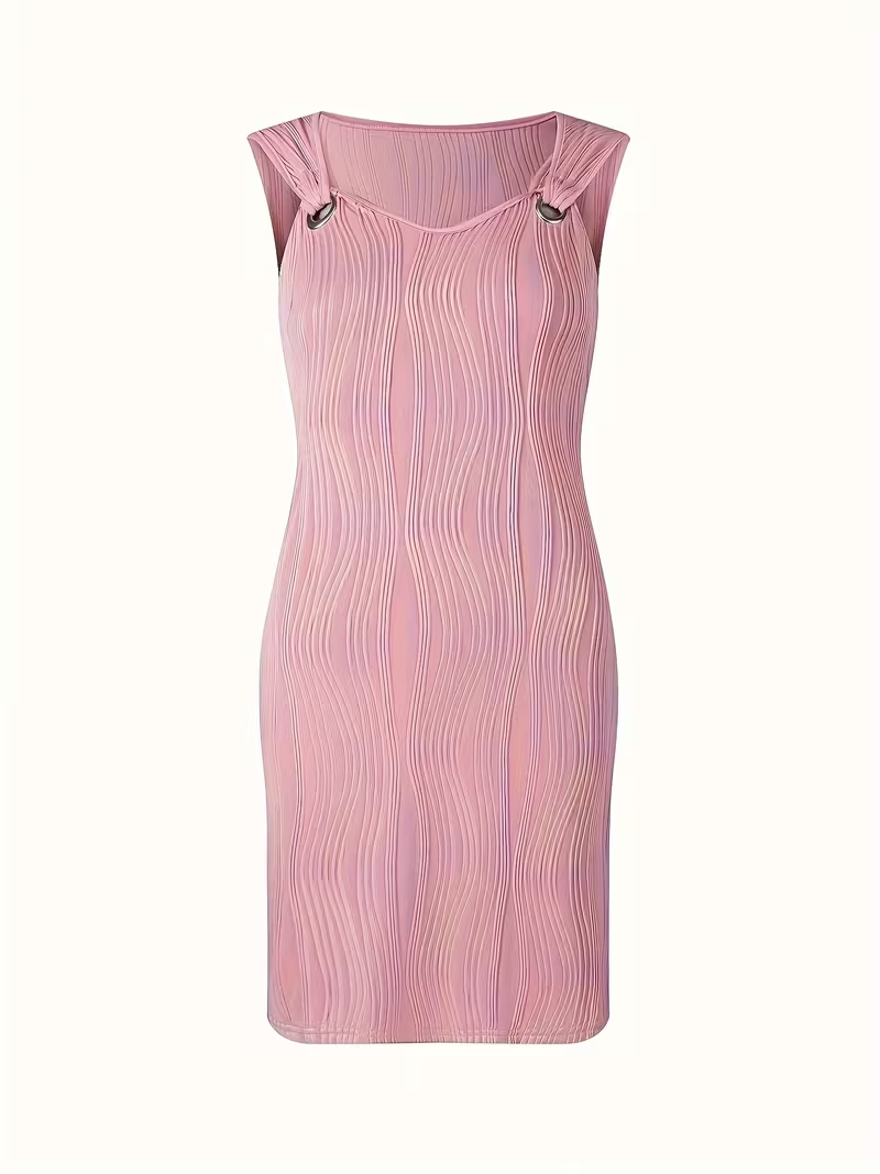 SARITA™ | VESTIDO MINI SIN MANGAS CON CUELLO EN V