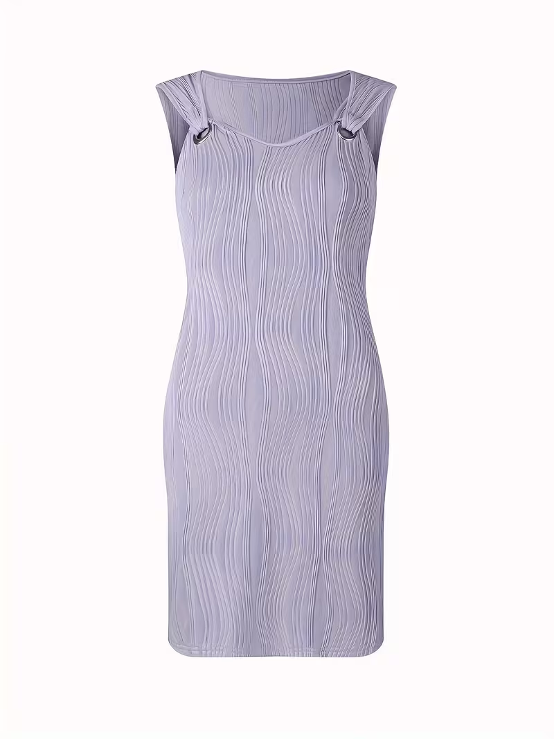 SARITA™ | VESTIDO MINI SIN MANGAS CON CUELLO EN V