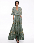 ALMA™ | VESTIDO LARGO ELEGANTE FLORAL