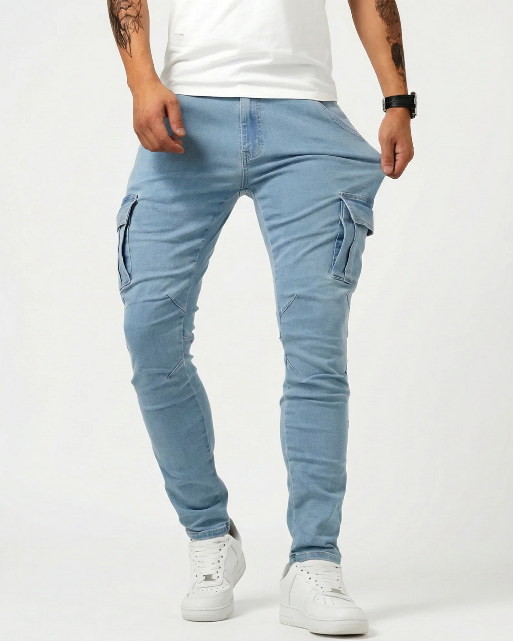 ALEJO™ | PANTALÓN CARGO ELÁSTICO