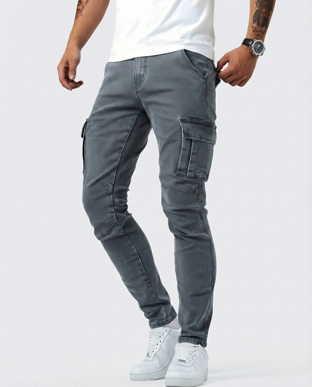 ALEJO™ | PANTALÓN CARGO ELÁSTICO
