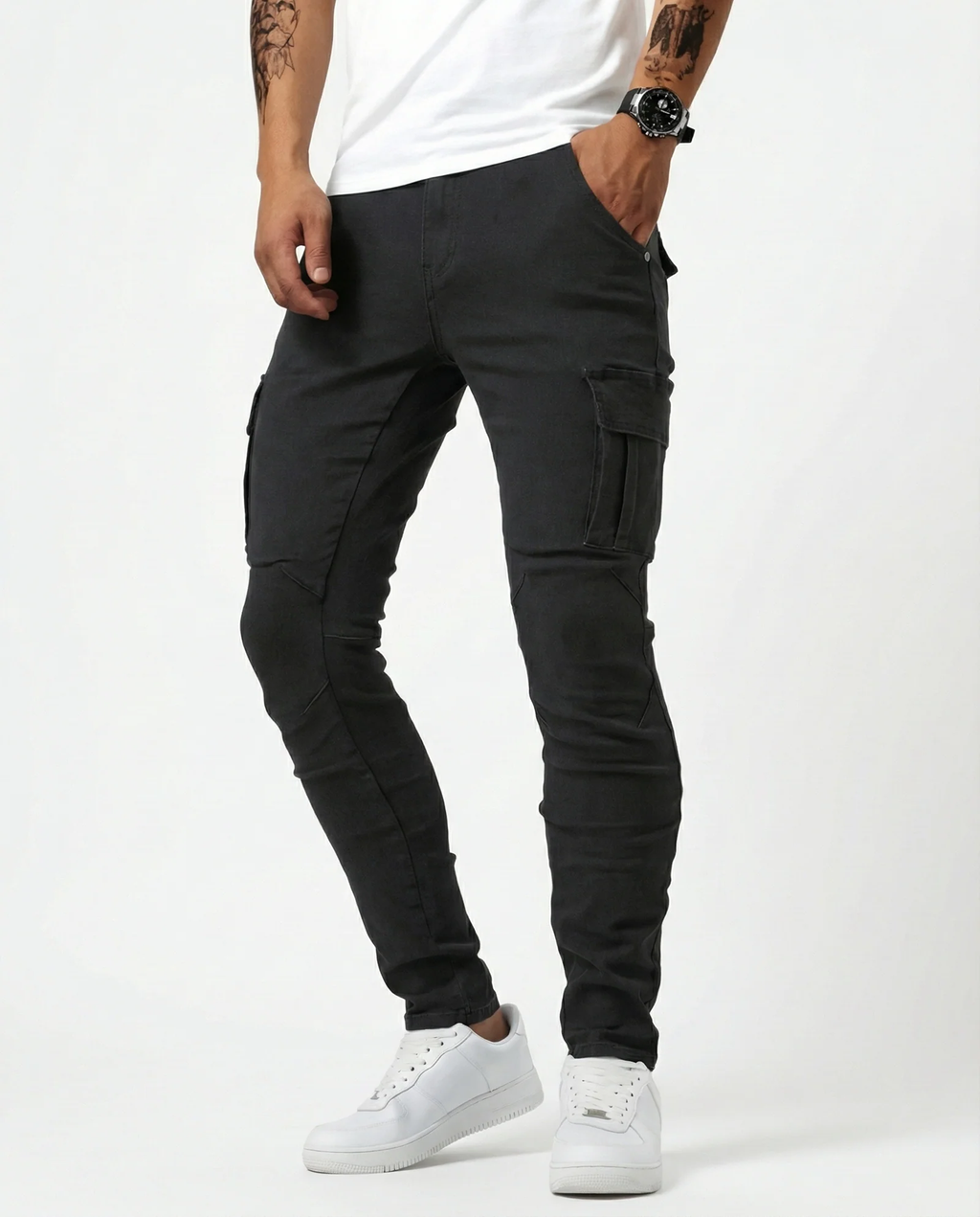 ALEJO™ | PANTALÓN CARGO ELÁSTICO