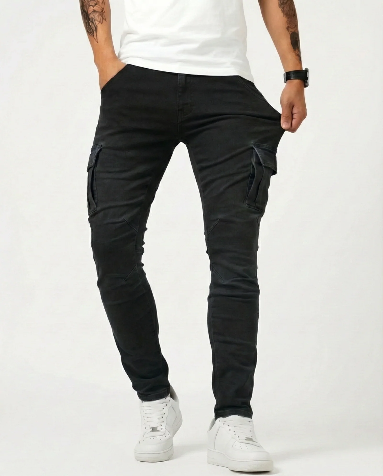 ALEJO™ | PANTALÓN CARGO ELÁSTICO