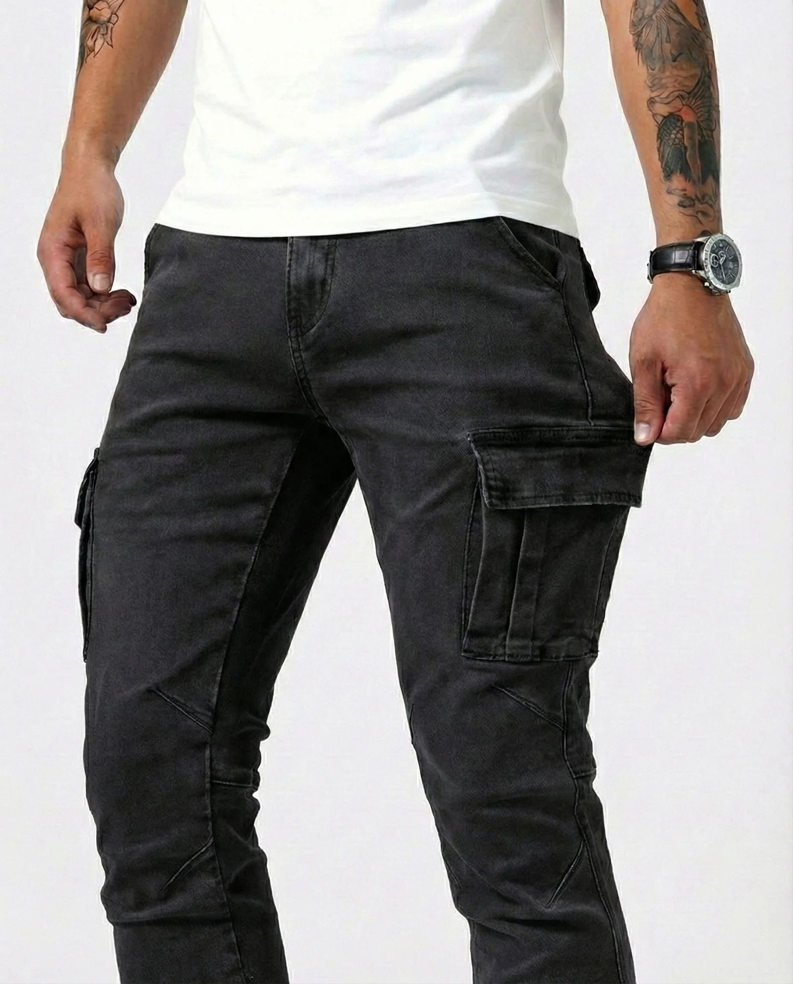 ALEJO™ | PANTALÓN CARGO ELÁSTICO