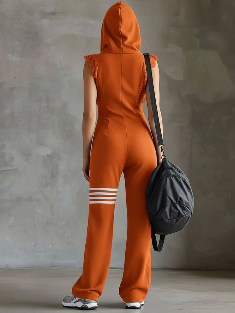 CITLALI™ | JUMPSUIT DEPORTIVO RETRO CON CAPUCHA