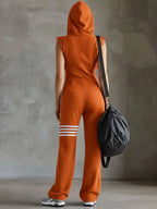 CITLALI™ | JUMPSUIT DEPORTIVO RETRO CON CAPUCHA