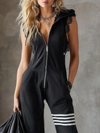 CITLALI™ | JUMPSUIT DEPORTIVO RETRO CON CAPUCHA