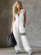 CITLALI™ | JUMPSUIT DEPORTIVO RETRO CON CAPUCHA