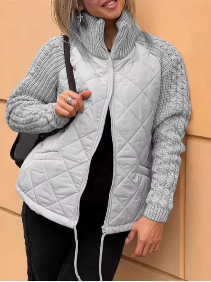 ELARA™ | CHAQUETA DE PUNTO MULTITEXTURA