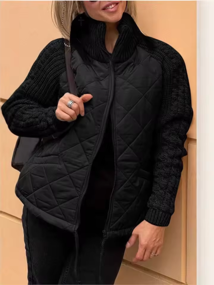 ELARA™ | CHAQUETA DE PUNTO MULTITEXTURA