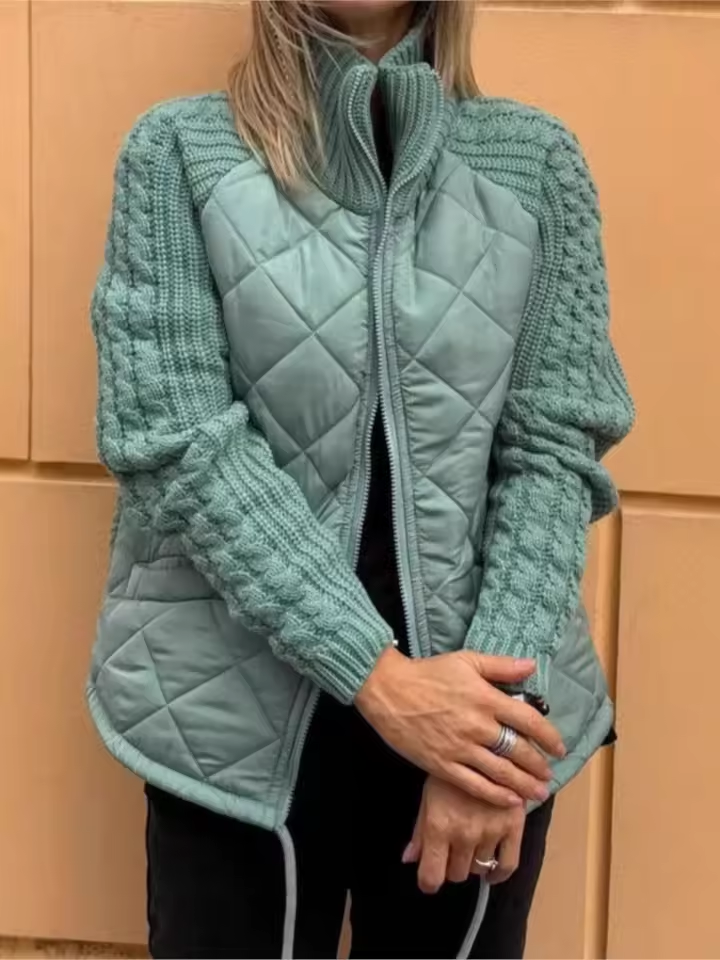 ELARA™ | CHAQUETA DE PUNTO MULTITEXTURA