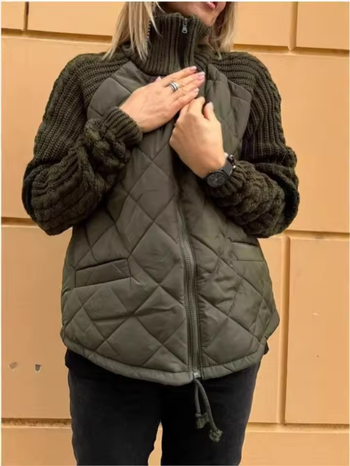 ELARA™ | CHAQUETA DE PUNTO MULTITEXTURA