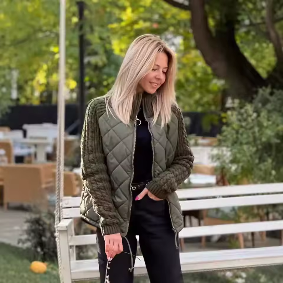 ELARA™ | CHAQUETA DE PUNTO MULTITEXTURA