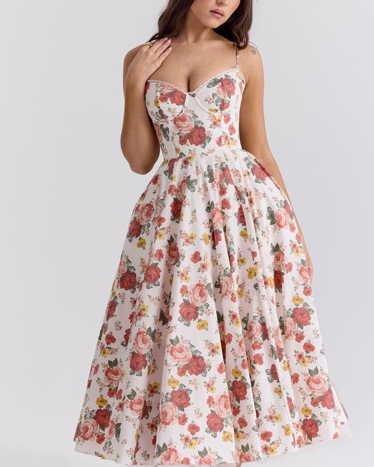 ARIEL™ | VESTIDO MIDI DE LUJO