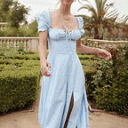 VERÓNICA™ | VESTIDO MANGAS ABULLONADAS