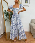 VERÓNICA™ | VESTIDO MANGAS ABULLONADAS