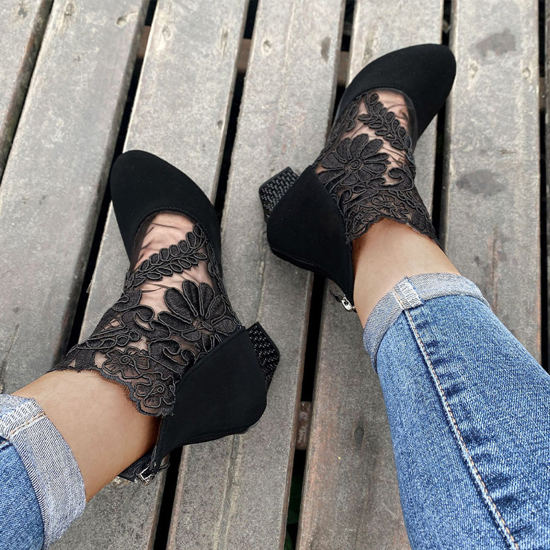 SUSI™ | TACONES ELEGANTES CON ENCAJE