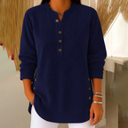 HENLEY™ | BLUSA DE PANA ABOTONADA