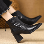 CLAUDIA™ | BOTINES DE LUJO CON TACÓN MEDIO