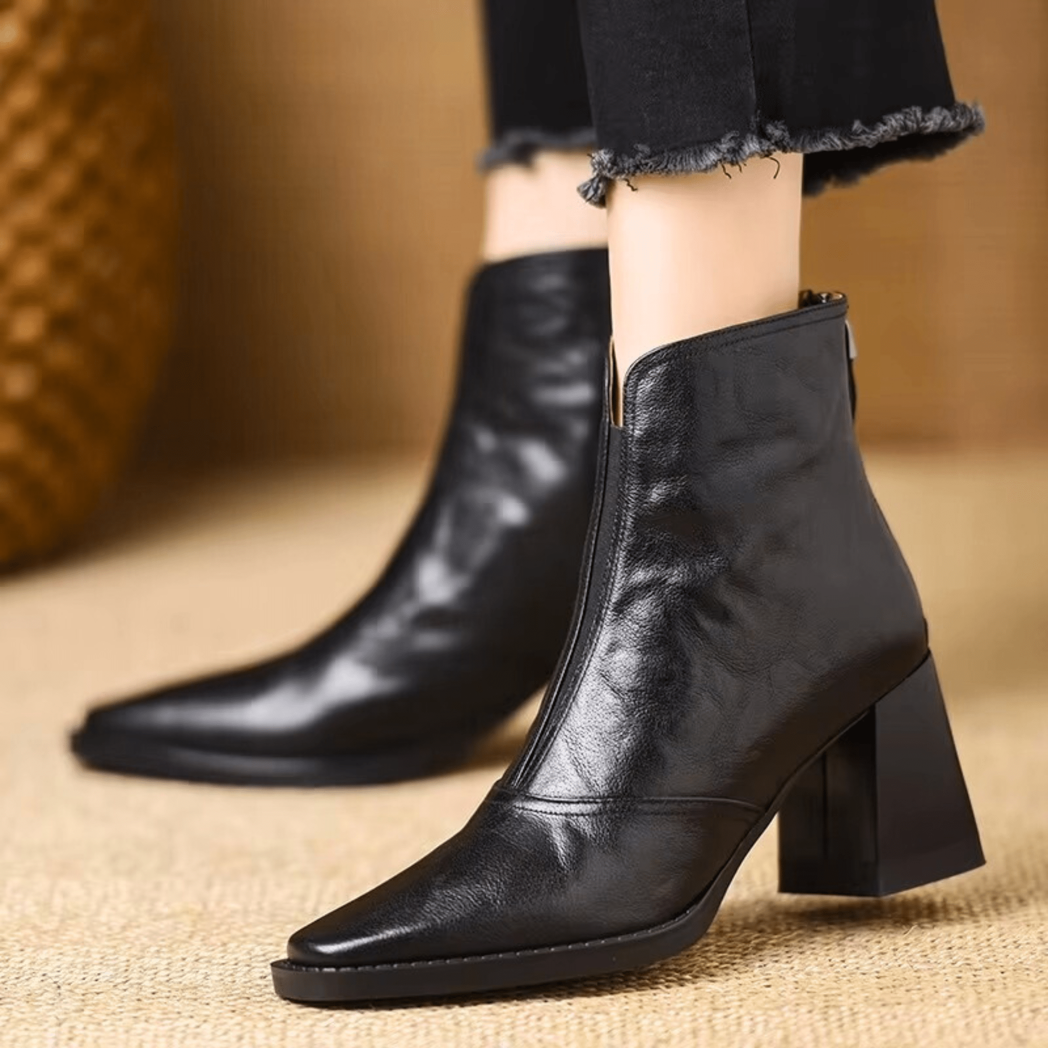 CLAUDIA™ | BOTINES DE LUJO CON TACÓN MEDIO