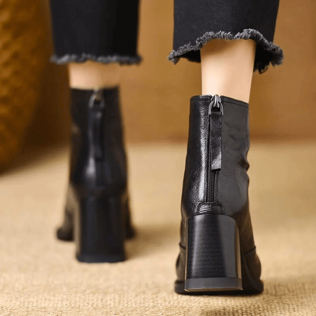 CLAUDIA™ | BOTINES DE LUJO CON TACÓN MEDIO
