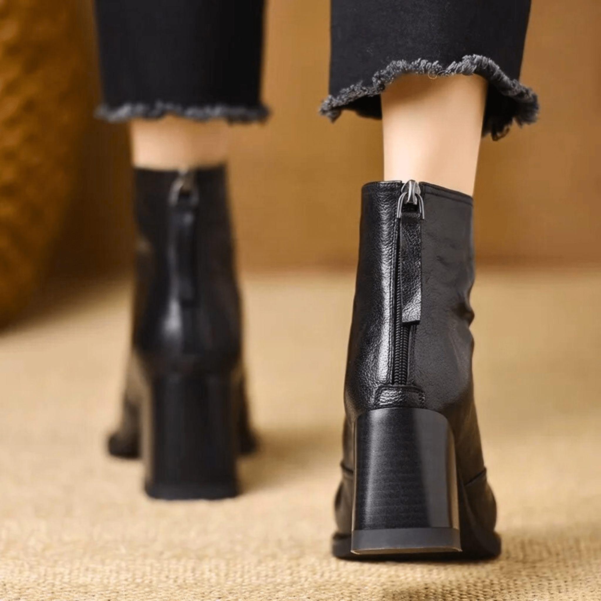 CLAUDIA™ | BOTINES DE LUJO CON TACÓN MEDIO