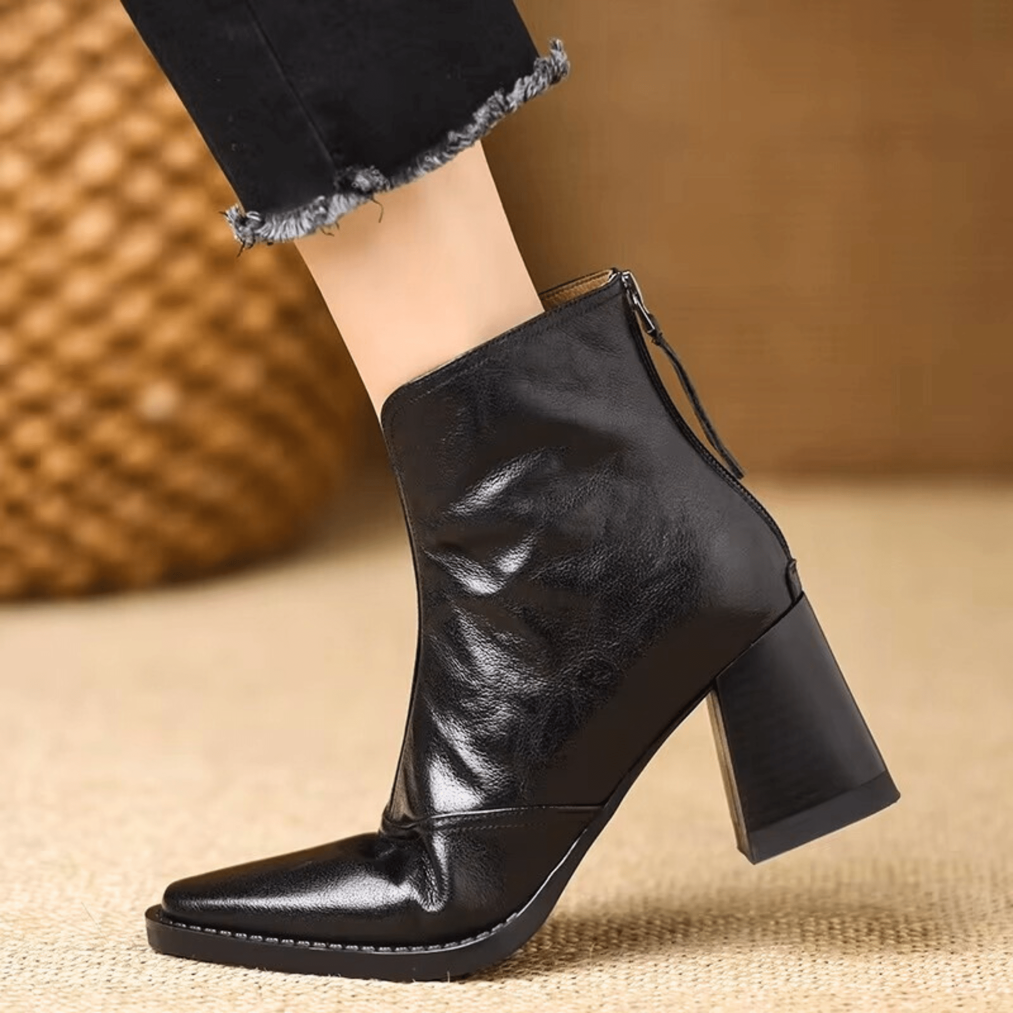 CLAUDIA™ | BOTINES DE LUJO CON TACÓN MEDIO