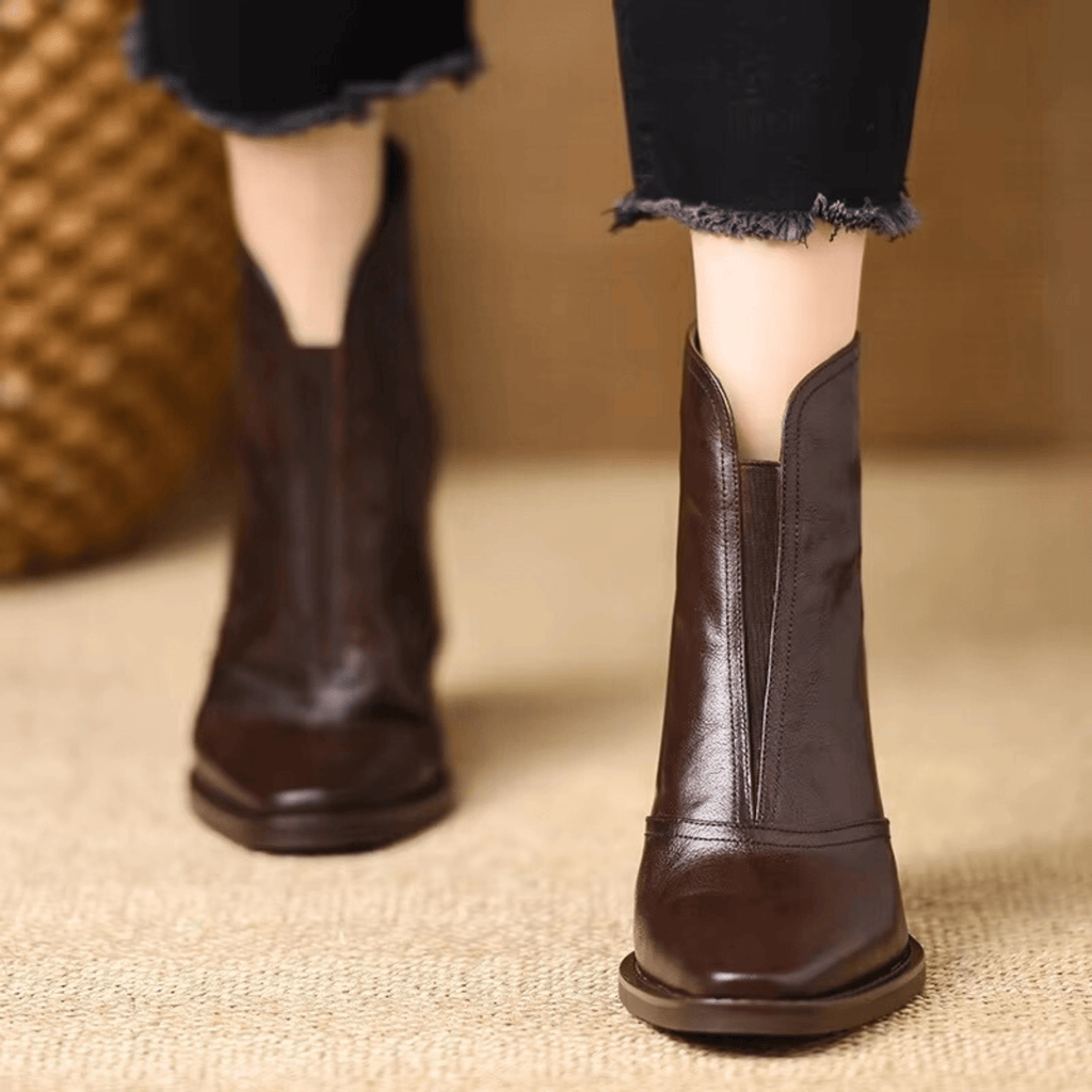 CLAUDIA™ | BOTINES DE LUJO CON TACÓN MEDIO
