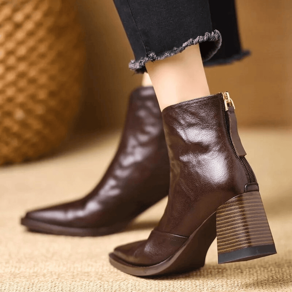 CLAUDIA™ | BOTINES DE LUJO CON TACÓN MEDIO