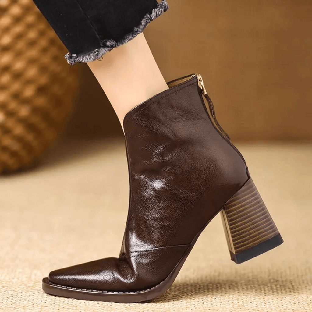 CLAUDIA™ | BOTINES DE LUJO CON TACÓN MEDIO